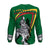 (Lietuva) Lithuania Sweatshirt - Lithuanian Iron Wolf Green RLT6 - Wonder Print Shop