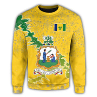 Saint Vincent and the Grenadines Christmas Coat Of Arms Sweatshirt X Style RLT13 - Wonder Print Shop