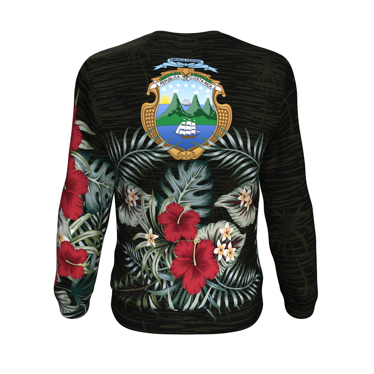 Costa Rica Hibiscus Sweatshirt/Sweater RLT13 - Wonder Print Shop