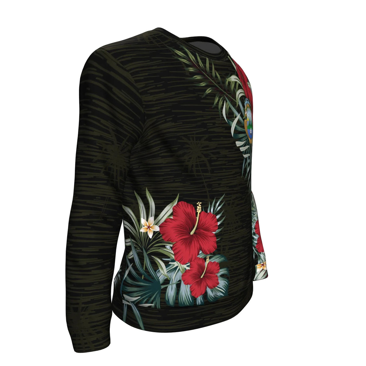 Costa Rica Hibiscus Sweatshirt/Sweater RLT13 - Wonder Print Shop
