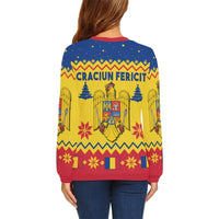 Romania Christmas Sweatshirt Eagle RLT13 - Wonder Print Shop