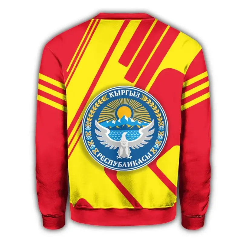 Kyrgyzstan Coat Of Arms Sweatshirt Rockie RLT8 - Wonder Print Shop