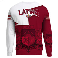 Latvia Sweatshirt - HOME Knitted Long - Sleeved Sweater RLT6 - Wonder Print Shop