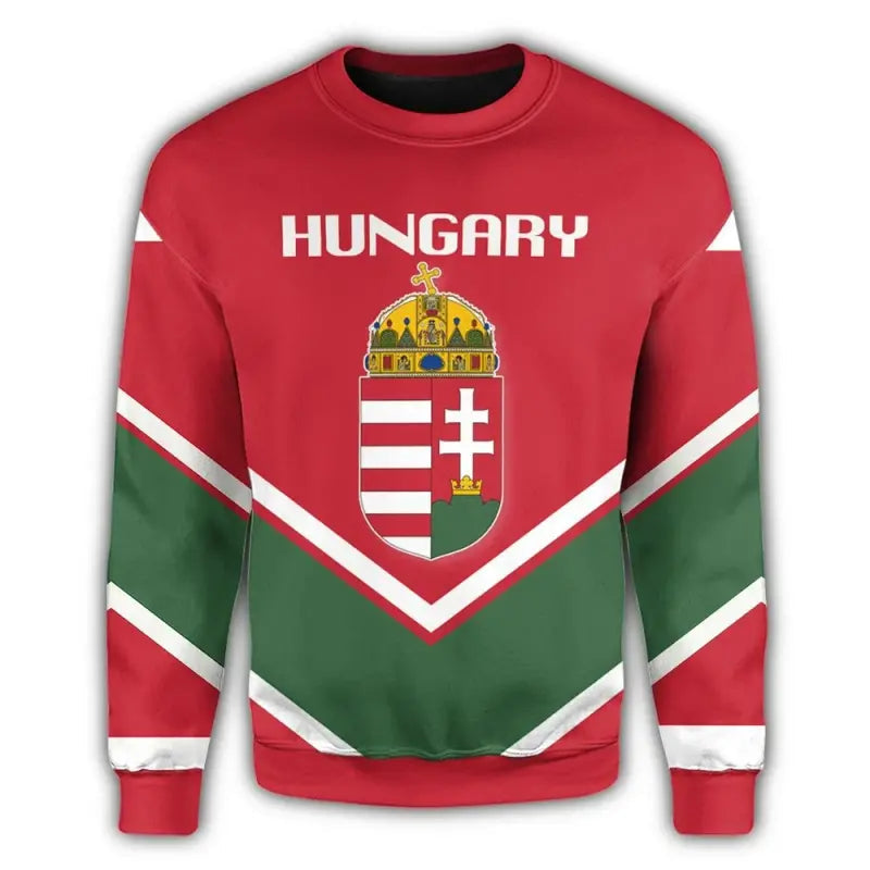 Hungary Coat Of Arms Sweatshirt Lucian Style RLT8 - Wonder Print Shop