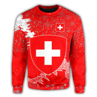 Switzerland Christmas Coat Of Arms Sweatshirt X Style RLT13 - Wonder Print Shop