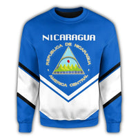 Nicaragua Coat Of Arms Sweatshirt Lucian Style RLT8 - Wonder Print Shop