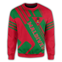 Maldives Coat Of Arms Sweatshirt Rockie RLT12 - Wonder Print Shop