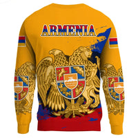 Armenia Special Sweatshirt - Yellow Version (Knitted Long-Sleeved Sweater) RLT8 - Wonder Print Shop
