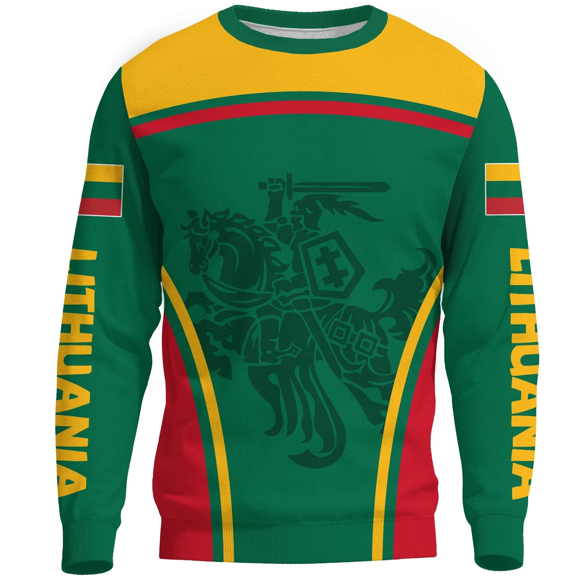 Lithuania Sweatshirt Active Warrior RLT6 - Wonder Print Shop