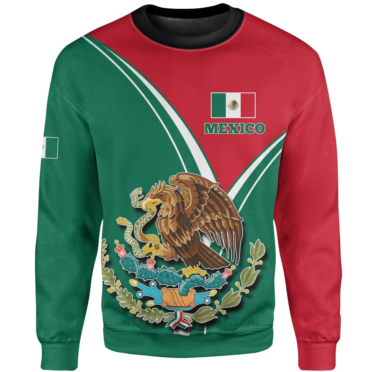Mexico Sweatshirt Mexican Pride RLT13 - Wonder Print Shop