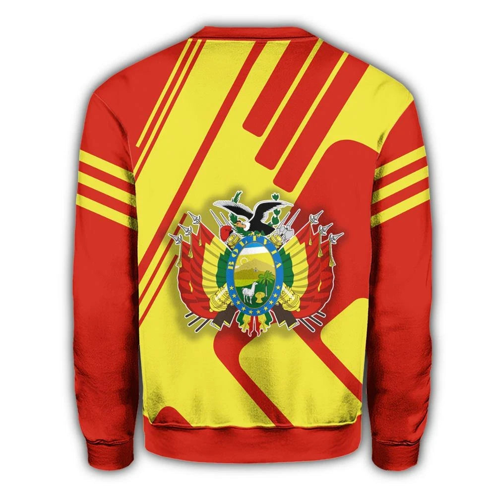Bolivia Coat Of Arms Sweatshirt Rockie RLT6 - Wonder Print Shop