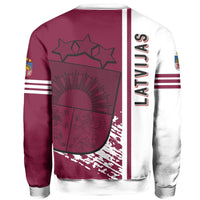 Latvia Sweatshirt - Quarter Style RLT6 - Wonder Print Shop
