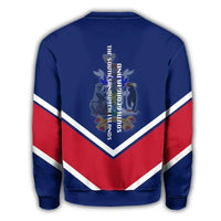 South Georgia and the South Sandwich Islands Coat Of Arms Sweatshirt Lucian Style RLT12 - Wonder Print Shop
