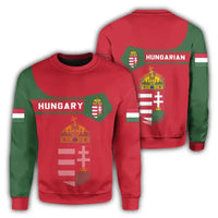 Hungary Coat Of Arms Sweatshirt Simple Style RLT8 - Wonder Print Shop