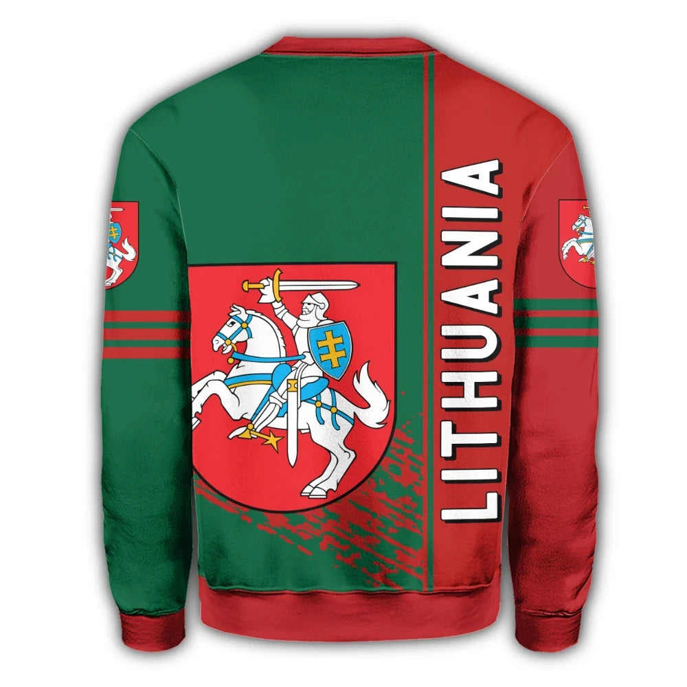 Lithuania Coat Of Arms Sweatshirt Quarter Style RLT6 - Wonder Print Shop