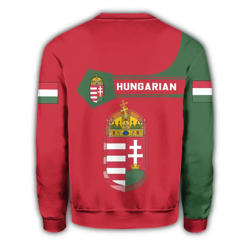 Hungary Coat Of Arms Sweatshirt Simple Style RLT8 - Wonder Print Shop