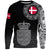 Viking Sweatshirt - Denmark Coat Of Arms RLT13 - Wonder Print Shop