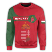 Hungary Coat Of Arms Sweatshirt Simple Style RLT8 - Wonder Print Shop