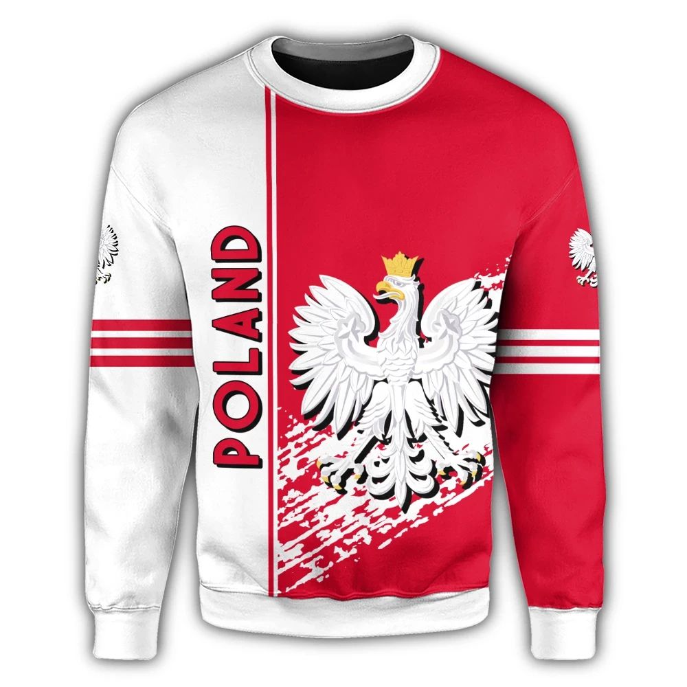 Poland Coat Of Arms Sweatshirt Quarter Style RLT7 - Wonder Print Shop