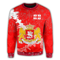 Georgia (U.S. state) Christmas Coat Of Arms Sweatshirt X Style RLT12 - Wonder Print Shop