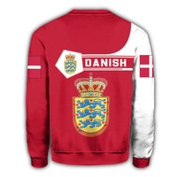 Denmark Coat Of Arms Sweatshirt Simple Style RLT13 - Wonder Print Shop