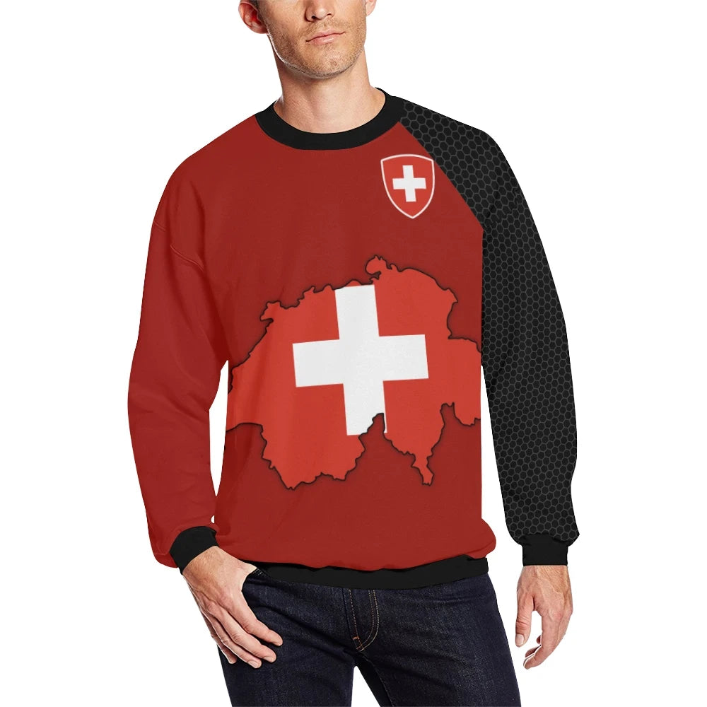Switzerland Map Special Sweatshirt RLT13 - Wonder Print Shop