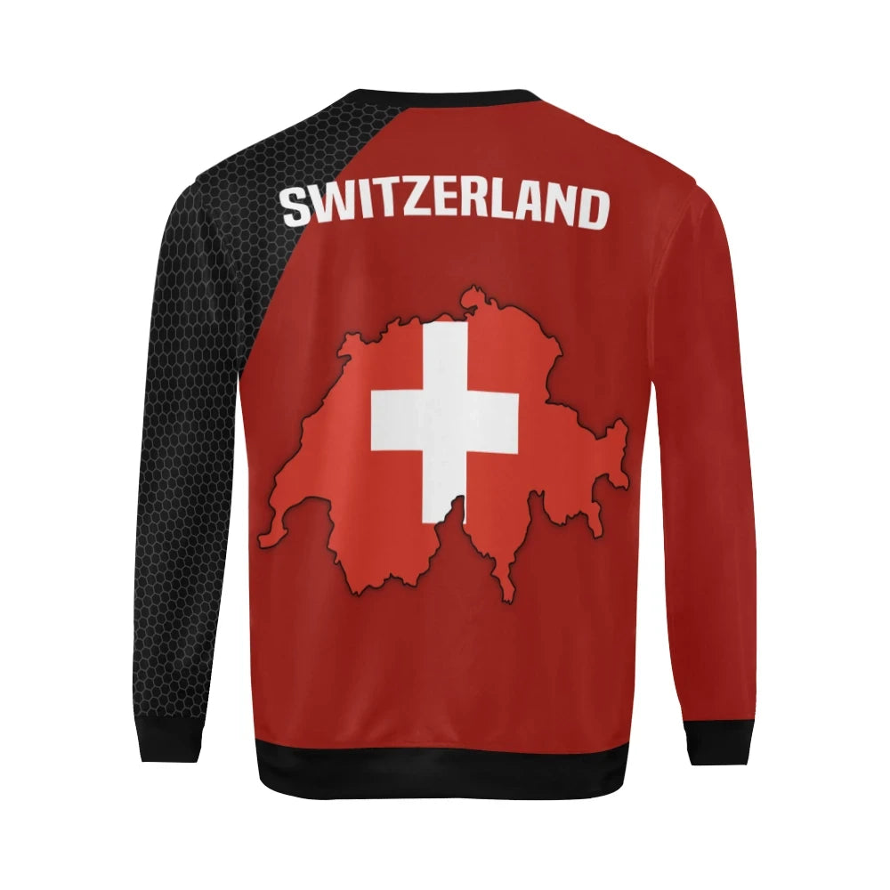 Switzerland Map Special Sweatshirt RLT13 - Wonder Print Shop