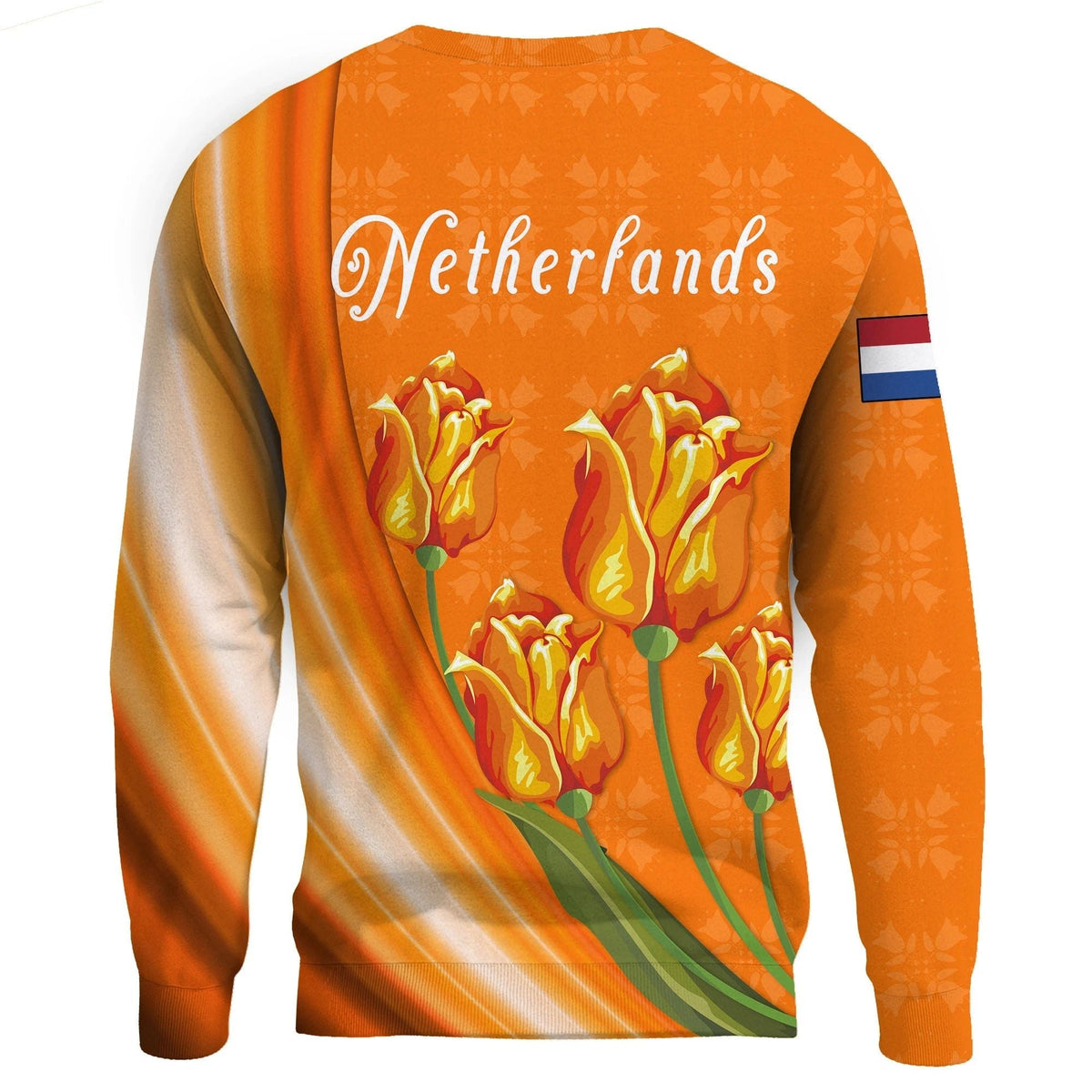 Netherlands Sweatshirt King's Day Tulip RLT7 - Wonder Print Shop