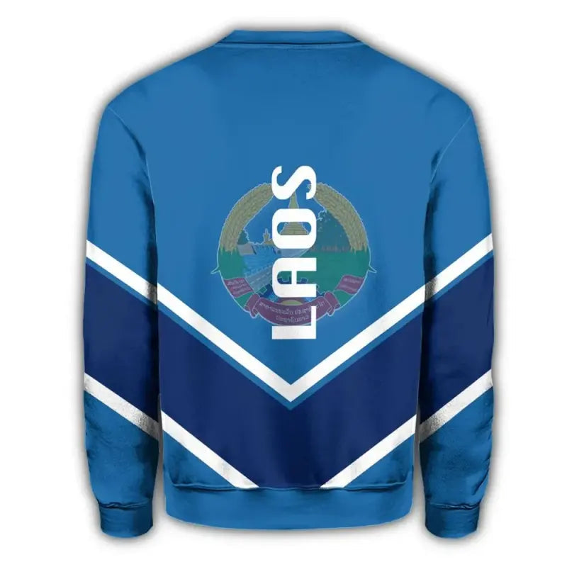 Laos Coat Of Arms Sweatshirt Lucian Style RLT8 - Wonder Print Shop