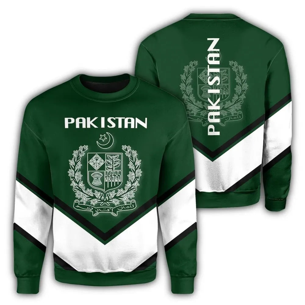 Pakistan Coat Of Arms Sweatshirt Lucian Style RLT13 - Wonder Print Shop