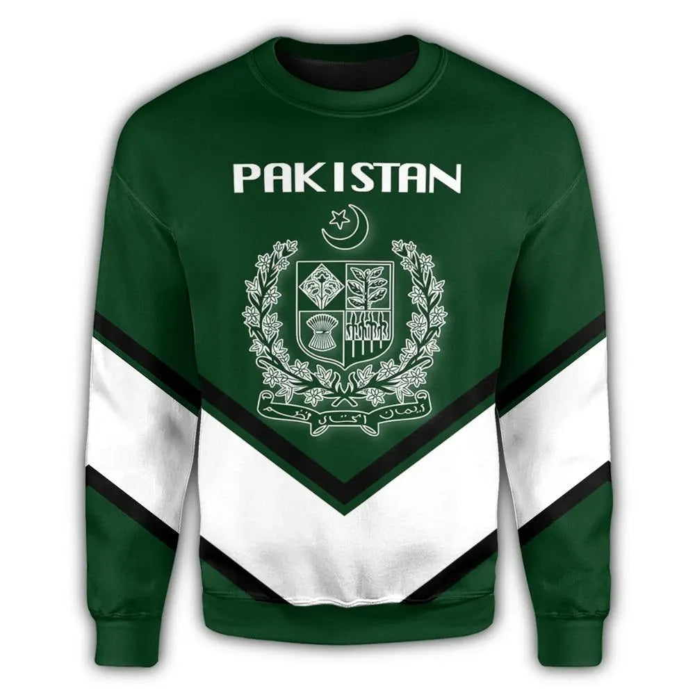 Pakistan Coat Of Arms Sweatshirt Lucian Style RLT13 - Wonder Print Shop