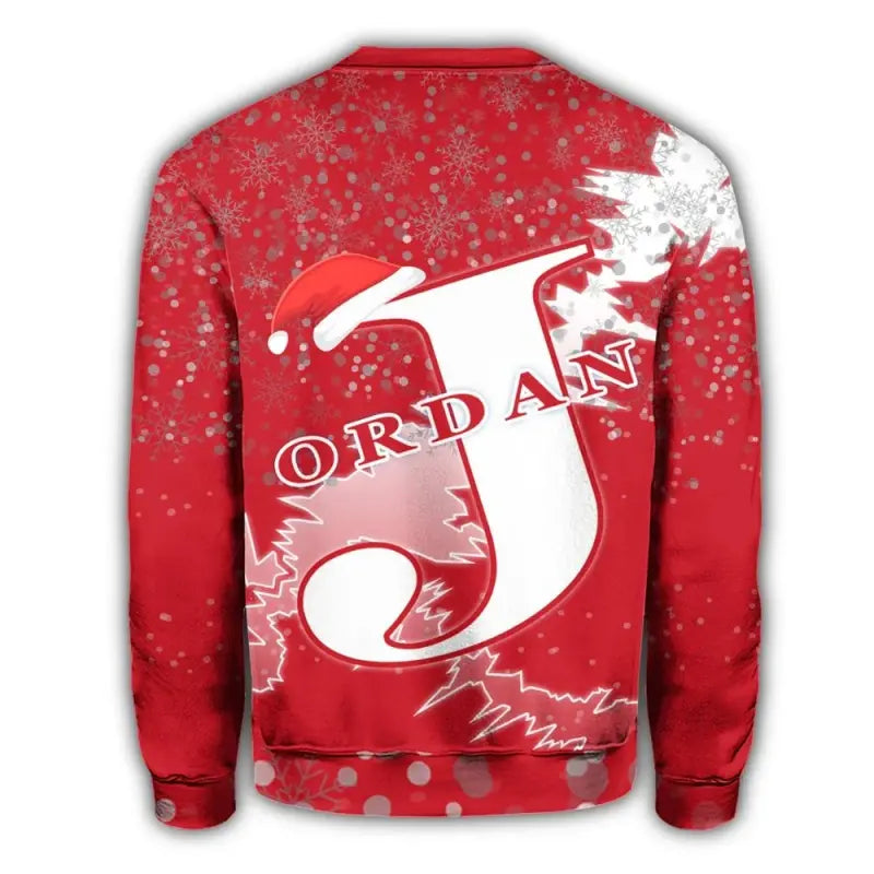 Jordan Christmas Coat Of Arms Sweatshirt X Style RLT8 - Wonder Print Shop