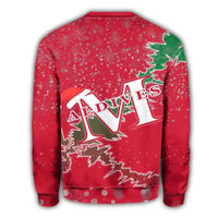 Maldives Christmas Coat Of Arms Sweatshirt X Style RLT12 - Wonder Print Shop