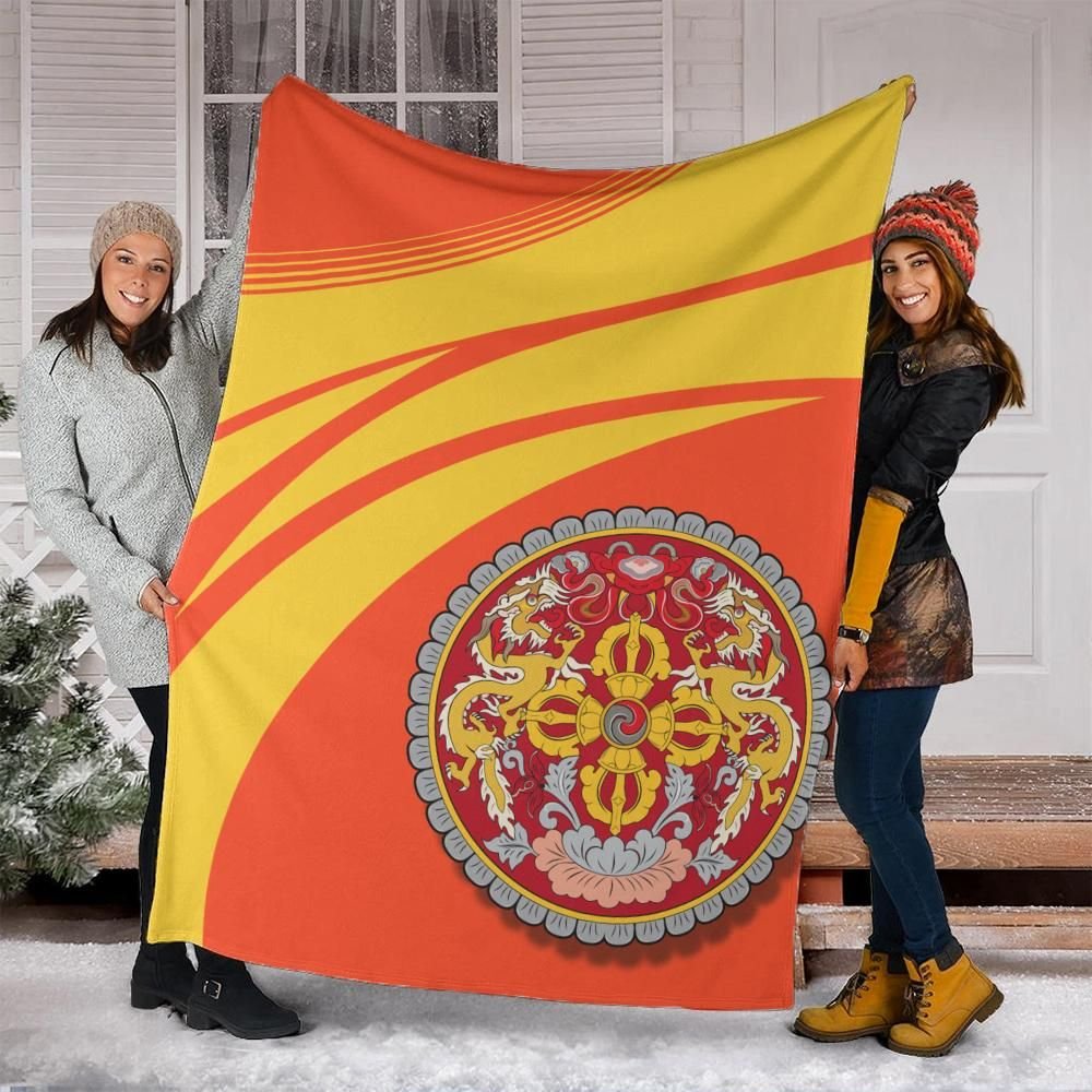 bhutan-coat-of-arms-premium-blanket-cricket