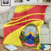 north-macedonia-coat-of-arms-premium-blanket-cricket