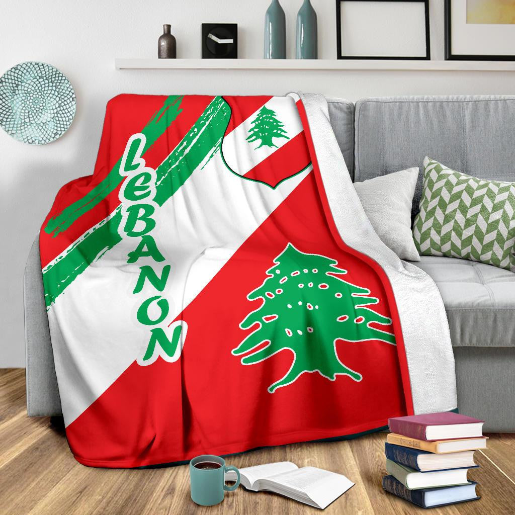 lebanon-premium-blanket-lebanon-flag-polygon-style24