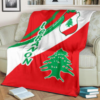 lebanon-premium-blanket-lebanon-flag-polygon-style24