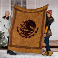 mexico-premium-blanket-maya-coat-of-arms-vintage