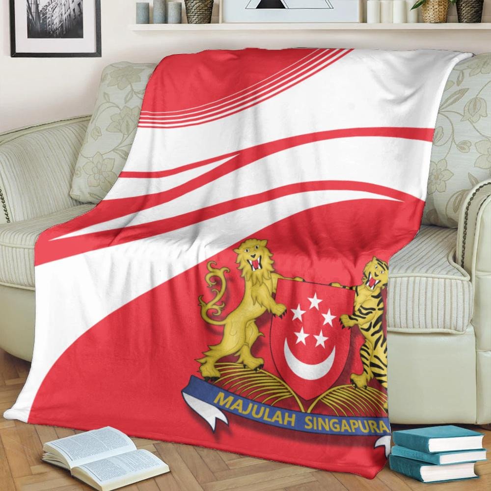 singapore-coat-of-arms-premium-blanket-cricket