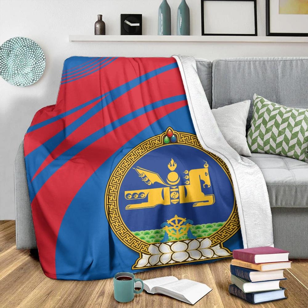 mongolia-coat-of-arms-premium-blanket-cricket