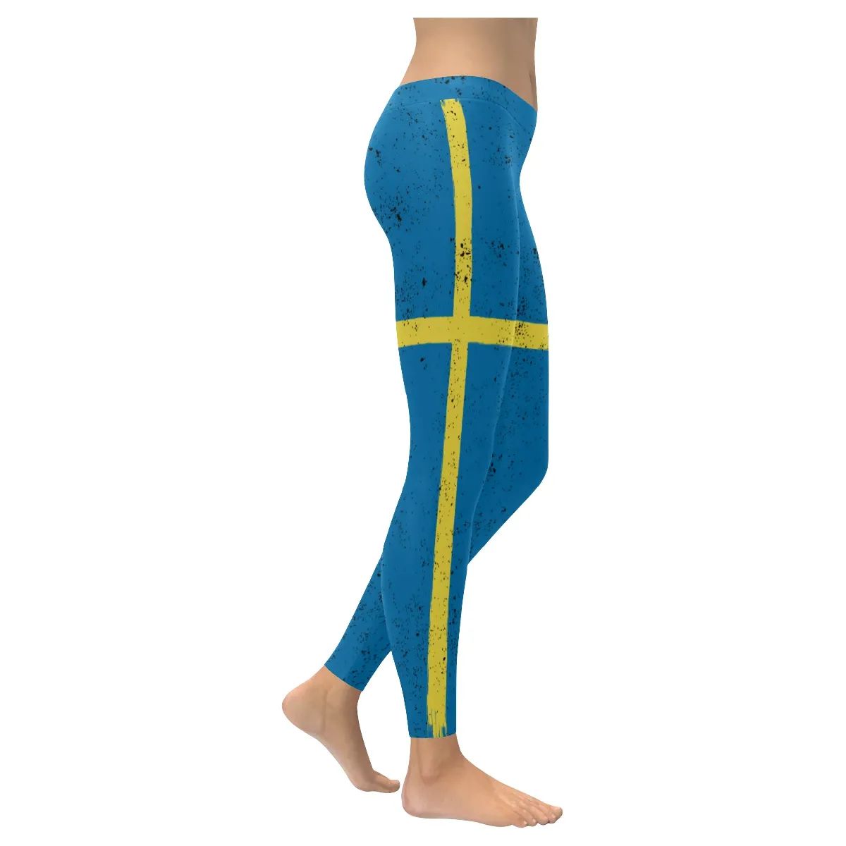 sweden-grunge-flag-leggings