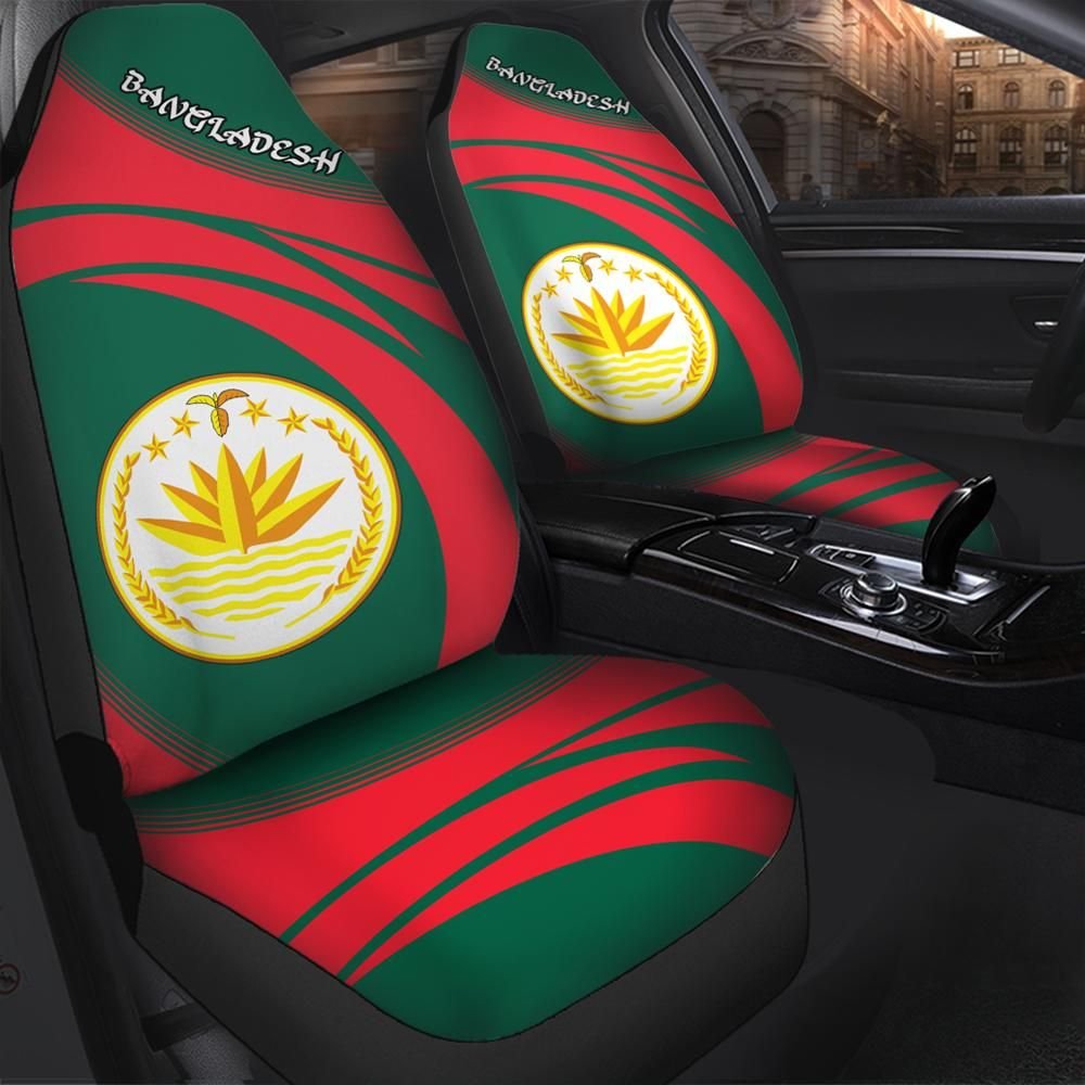Bangladesh Coat Of Arms Car Seat Cover Cricket RLT6 - Wonder Print Shop