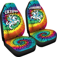 Lithuania car_seat_cover Tie Dye RLT6 - Wonder Print Shop