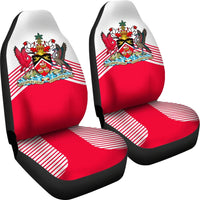 Trinidad and Tobago White Coat Of Arms car_seat_cover RLT6 - Wonder Print Shop
