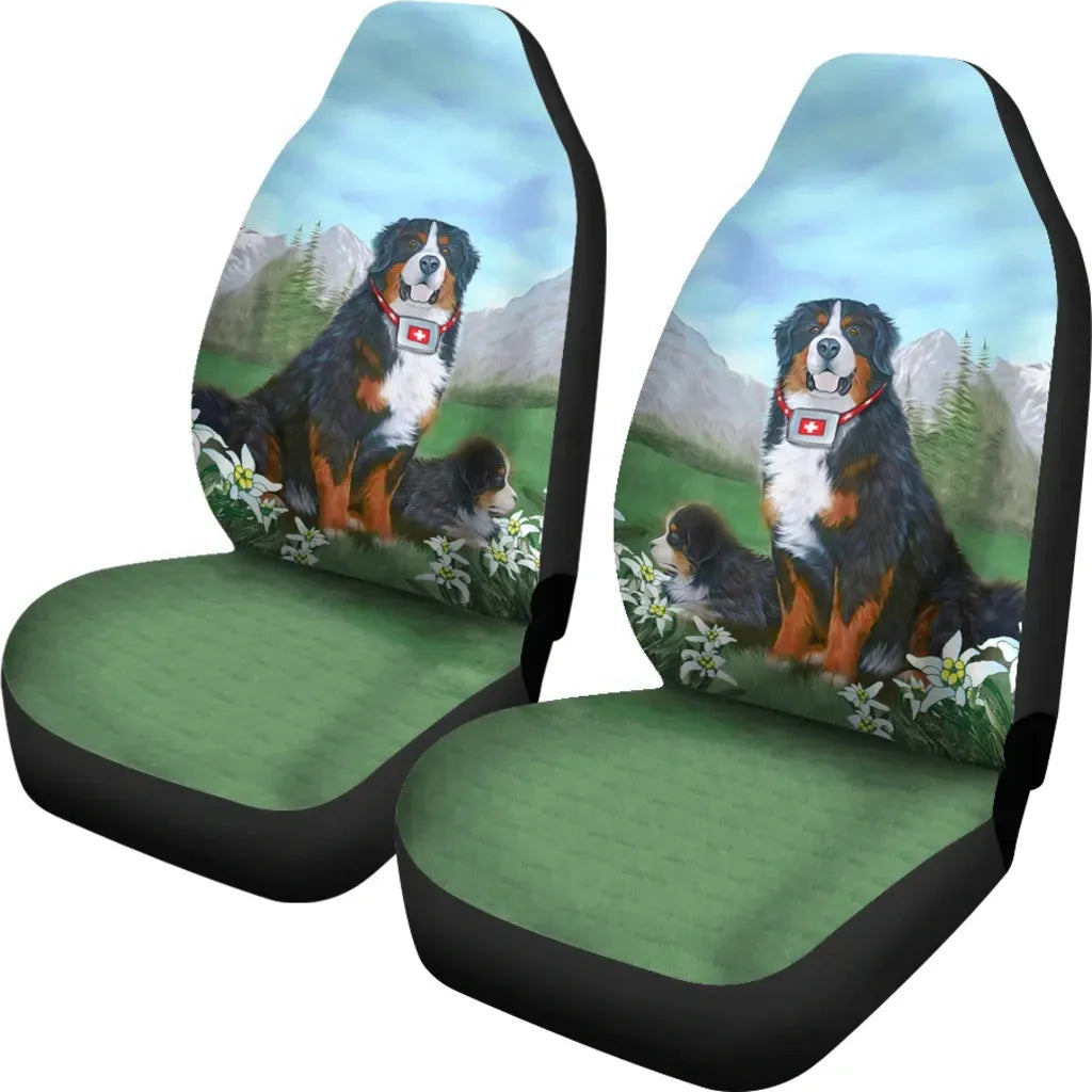 Switzerland Bernese Mountain Dog Car Seat Covers RLT13 - Wonder Print Shop