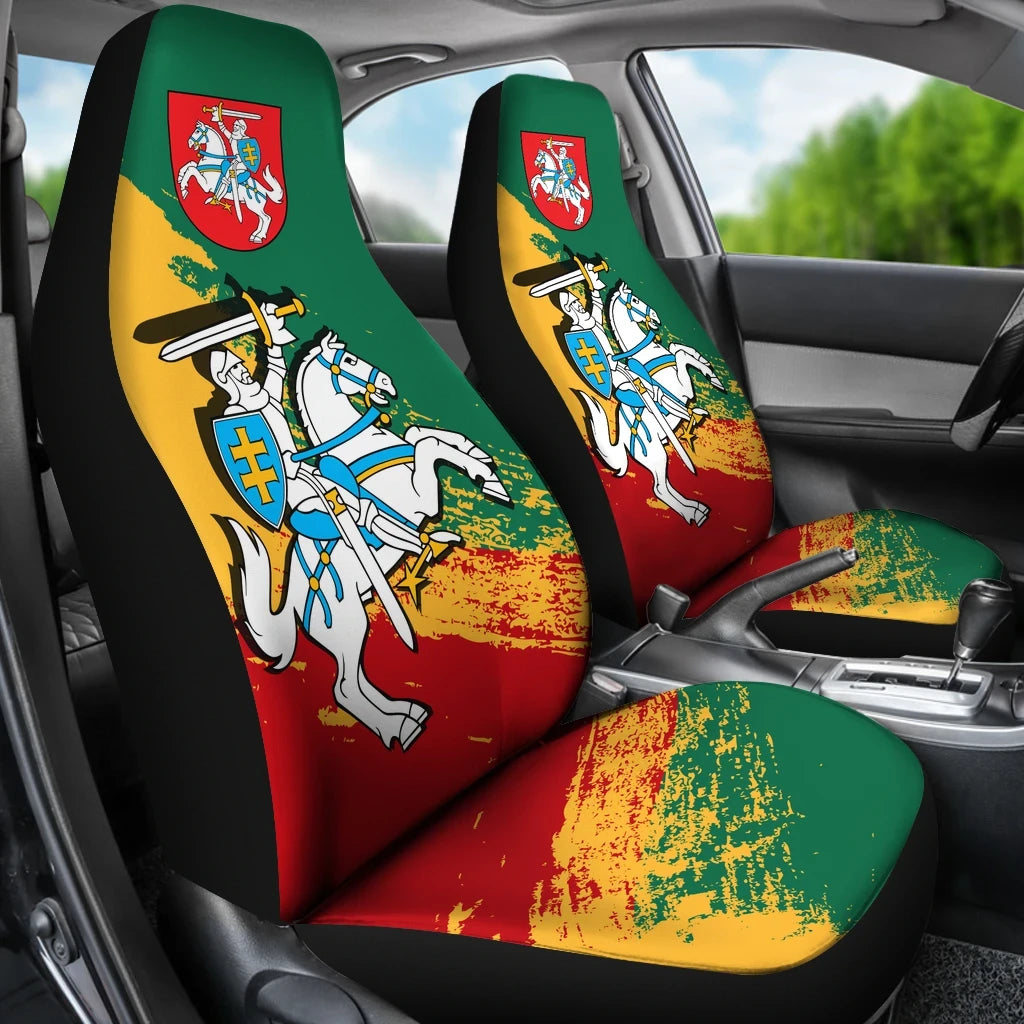 (Lietuva) Lithuania Special car_seat_cover (Set of Two) RLT6 - Wonder Print Shop