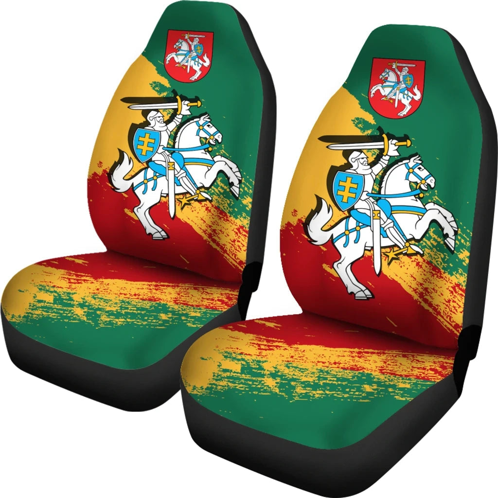 (Lietuva) Lithuania Special car_seat_cover (Set of Two) RLT6 - Wonder Print Shop