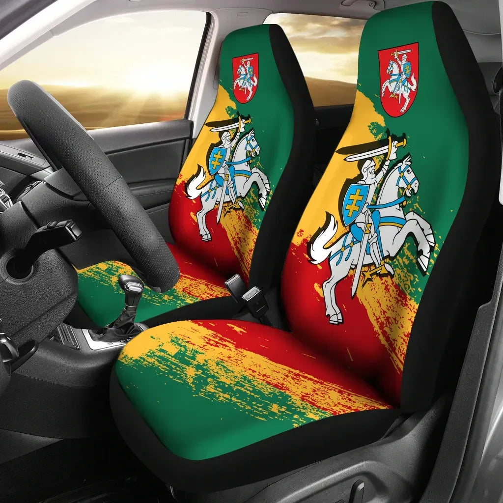(Lietuva) Lithuania Special car_seat_cover (Set of Two) RLT6 - Wonder Print Shop