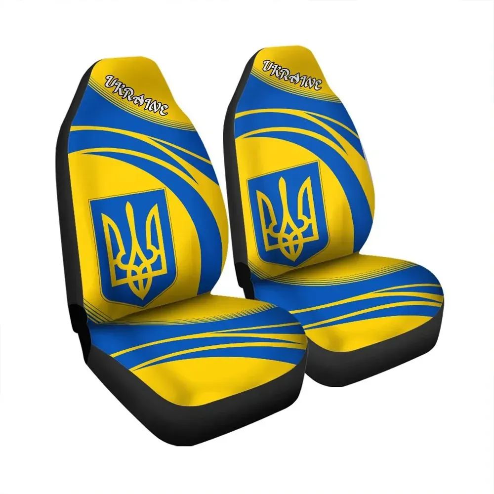 Ukraine Coat Of Arms Car Seat Cover Cricket RLT7 - Wonder Print Shop