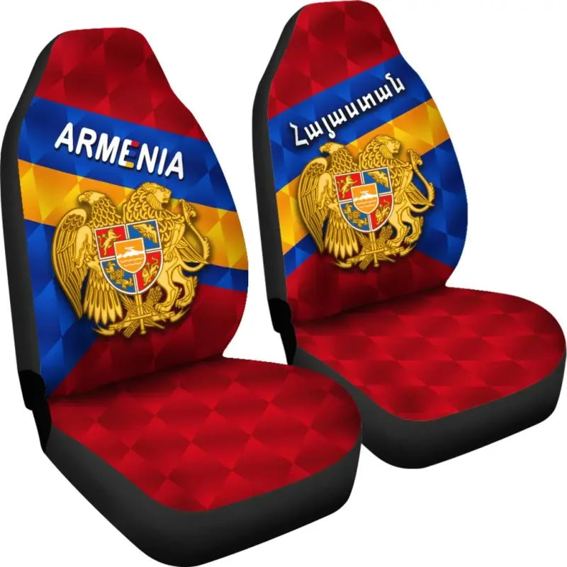 Armenia Car Seat Covers Sporty Style RLT8 - Wonder Print Shop